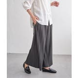 チャコール | カットプリーツワイドパンツ【親子コーデ】 | ikka 