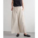 カットプリーツワイドパンツ【親子コーデ】 | ikka  | 詳細画像3 