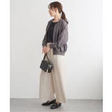 カットプリーツワイドパンツ【親子コーデ】 | ikka  | 詳細画像4 