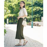 【接触冷感／親子コーデ】冷感スラブタックスカーチョ | ikka  | 詳細画像5 