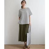 【接触冷感／親子コーデ】冷感スラブタックスカーチョ | ikka  | 詳細画像8 