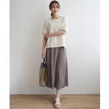 【接触冷感／親子コーデ】冷感スラブタックスカーチョ | ikka  | 詳細画像20 