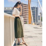 【接触冷感／親子コーデ】冷感スラブタックスカーチョ | ikka  | 詳細画像4 