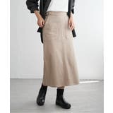 ベージュ | GOKU楽Iラインタイトスカート | ikka 