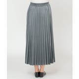 ベロアプリーツスカート | ikka  | 詳細画像3 