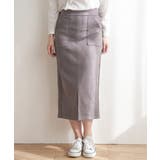 カットスエードタイトスカート | ikka  | 詳細画像10 