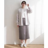 カットスエードタイトスカート | ikka  | 詳細画像3 