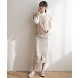 カットスエードタイトスカート | ikka  | 詳細画像6 