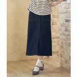 ネイビーブルー | 【雑誌InRed10月号掲載】ストレッチIラインスカート | ikka