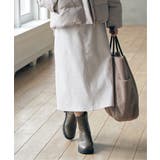 オフホワイト | ボンディングロングスカート | ikka 