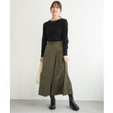 ベロアツイルラップ風スカーチョ | ikka  | 詳細画像9 