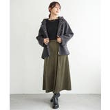 ベロアツイルラップ風スカーチョ | ikka  | 詳細画像12 