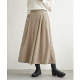 ベージュ | ベロアツイルラップ風スカーチョ | ikka 