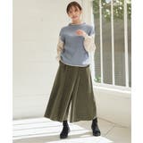 ベロアツイルラップ風スカーチョ | ikka  | 詳細画像3 