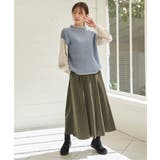 ベロアツイルラップ風スカーチョ | ikka  | 詳細画像4 