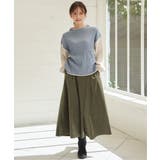 ベロアツイルラップ風スカーチョ | ikka  | 詳細画像5 