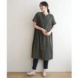 レーヨン麻 半袖2WAYワンピース | ikka  | 詳細画像10 