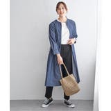 バンドカラーウエストドロストワンピース | ikka  | 詳細画像17 