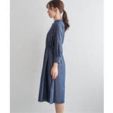 バンドカラーウエストドロストワンピース | ikka  | 詳細画像18 