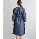 バンドカラーウエストドロストワンピース | ikka  | 詳細画像19 