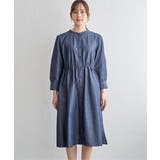 バンドカラーウエストドロストワンピース | ikka  | 詳細画像20 