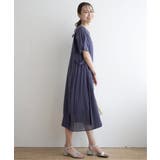 異素材配色切り替えワンピース | ikka  | 詳細画像7 