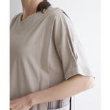 異素材配色切り替えワンピース | ikka  | 詳細画像14 