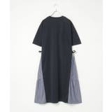 【親子コーデ】異素材切り替えサイドリボンワンピース | ikka  | 詳細画像10