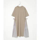 【親子コーデ】異素材切り替えサイドリボンワンピース | ikka  | 詳細画像16