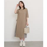 【親子コーデ】異素材切り替えサイドリボンワンピース | ikka  | 詳細画像5