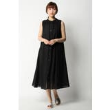 ブラック | ノースリシャツワンピース | ikka 