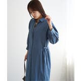 コットンスキッパーシャツワンピース | ikka  | 詳細画像14 