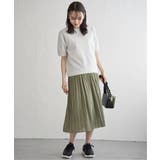 ラメパフプルオーバープリーツスカートセット | ikka  | 詳細画像1 