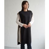 【2点セット】サイドボタンニットベストセットワンピース | ikka | 詳細画像2