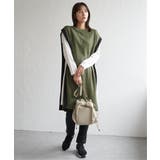 【2点セット】サイドボタンニットベストセットワンピース | ikka | 詳細画像6