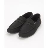 ブラック | 洗えるニットローファー | ikka