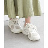 ホワイト | 【雑誌InRed4月号掲載】ダッドスニーカー | ikka 