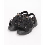 ブラック | スポーティーサンダル | ikka 