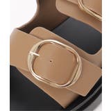 ダブルバックル付きベルトサンダル | ikka  | 詳細画像7 