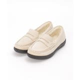 アイボリー | フェイクスエードローファー | ikka 