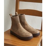 ベージュ | ニットスニーカーブーツ | ikka