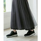 【雑誌InRed11月号掲載】サテンスエードコンビスニーカー | ikka  | 詳細画像4 