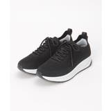 ブラック | 洗えるニットスニーカー | ikka 