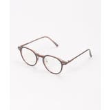 ブラウン | 伊達クラウン型ブルーライトカットメガネ | ikka 