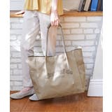 撥水ロゴ入りビッグトートバッグ | ikka  | 詳細画像3 