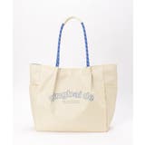 ホワイト | 撥水ロゴ入りビッグトートバッグ | ikka 