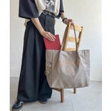 撥水ロゴ入りビッグトートバッグ | ikka  | 詳細画像9 