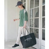 撥水ロゴ入りビッグトートバッグ | ikka  | 詳細画像11 