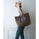 撥水ロゴ入りビッグトートバッグ | ikka  | 詳細画像15 