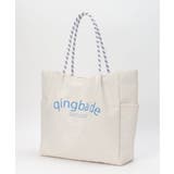 撥水ロゴ入りビッグトートバッグ | ikka  | 詳細画像21 